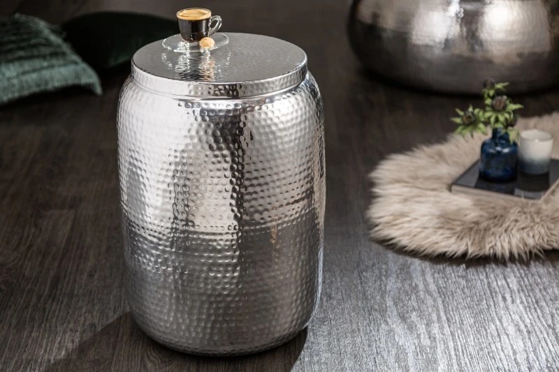 sidetable round metal