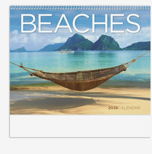 Calendriers Muraux Spirales Personnalisés Plages Exotiques 2027 – Cadeau Promotionnel Premium pour Entreprises – Vente en Gros – 12 Mois - Product Image 2