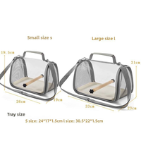 Sac de transport portable pour oiseaux - Sac à dos léger et sécurisé pour perroquets, pigeons et petits animaux de compagnie en extérieur