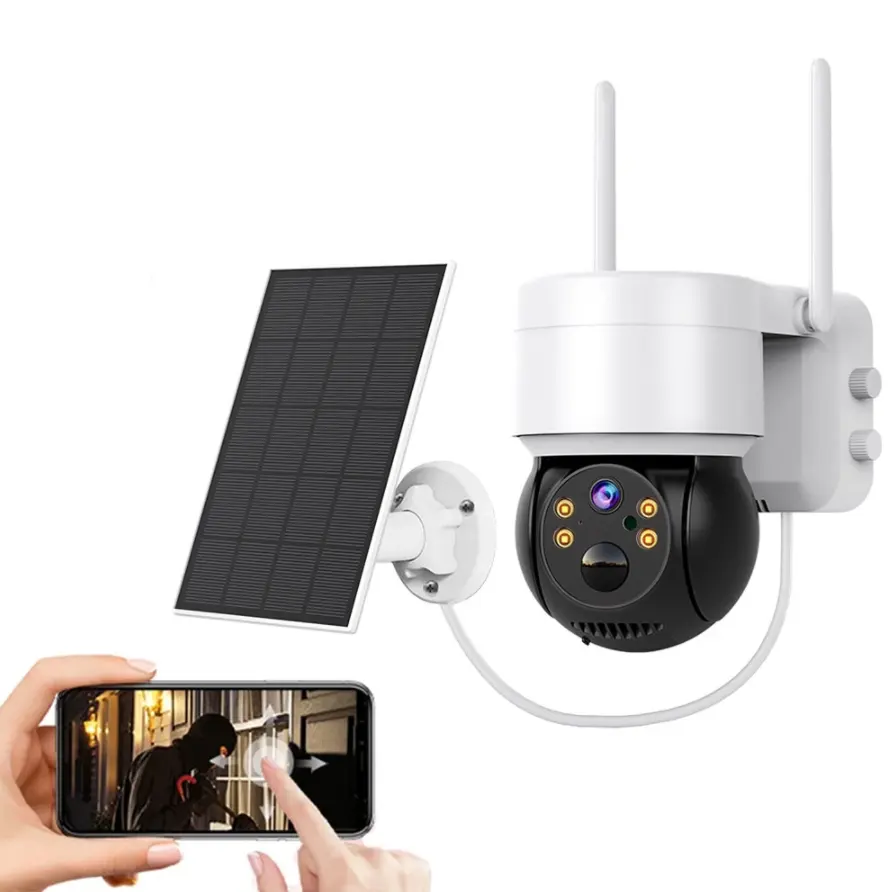 ICSEE Smart Rechargeable Battery Wifi 360 Security 2MP Ptz Solar Wireless Camera