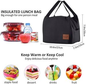 <b>Lunch</b> Bags for Women <b>Insulated</b> Lunchbox Tote Bag Food Cooler <b>Box</b> Adult Men Polyester - Product Image 2