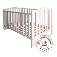 Qingtai Modernes Design Umweltfreundliches Sicheres Multifunktionales Umwandelbares Quadratisches Kleinkind-Schlafbett Schaukel Wiege Solides Weißes Kinderbett