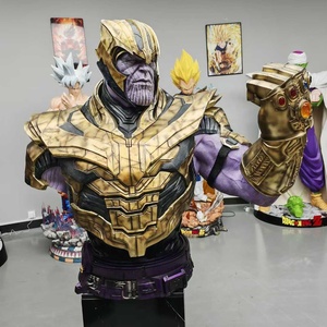 Statue Buste Thanos Taille Réelle 1:1 avec Gant de l'Infini et Pierres LED, Titan Fou Violet en Résine, Figurine Avengers pour Affichage en Centre Commercial et Cinéma - Product Image 4