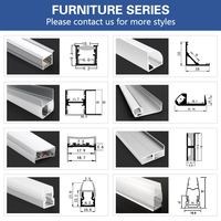 16*16mm Led Profil Diffuseur Aluminium Canal Led Éclairage Surface Montage Plafond Coin Aluminium Profil