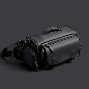 الشركة المصنعة مخصصة متعددة الوظائف الجلود Crossbody المهنية التصوير الفوتوغرافي فاني حزمة الخصر DSLR حقيبة حزام - Product Image 3