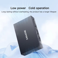 SAMZHE Commutateur vidéo 3-en-1 4K/30Hz avec télécommande pour Switch V1.4, Boîtier intelligent en métal pour PC, TV, Moniteur, Projecteur