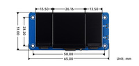 Waveshare Zero LCD HAT A -SKU-25586, Pantalla LCD Triple para Raspberry Pi, Pantalla Principal LCD IPS de 1.3 Pulgadas Integrada