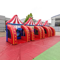 Aire de Jeu Gonflable Commerciale Extérieure 5-en-1 pour Événements Sportifs, Cabines Interactives Portables en Bâche PVC 0,55 mm, Capacité 500 kg