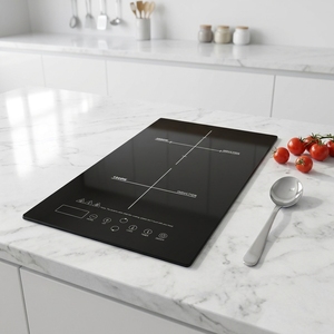 Placa <span class=keywords><strong>de</strong></span> Cocción Eléctrica <span class=keywords><strong>de</strong></span> Cerámica <span class=keywords><strong>de</strong></span> Alta Potencia con 2 Quemadores Integrados, <span class=keywords><strong>Cocina</strong></span> <span class=keywords><strong>de</strong></span> Inducción Infrarroja para el Hogar, Estándar EU/US 110V-220V - Product Image 4