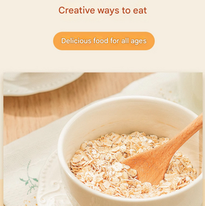 Farina d'avena istantanea pronta per la colazione di farina d'avena pura con aggiunta di zucchero cotto farina d'avena grandi pezzi di materie prime personalizzate - Product Image 4