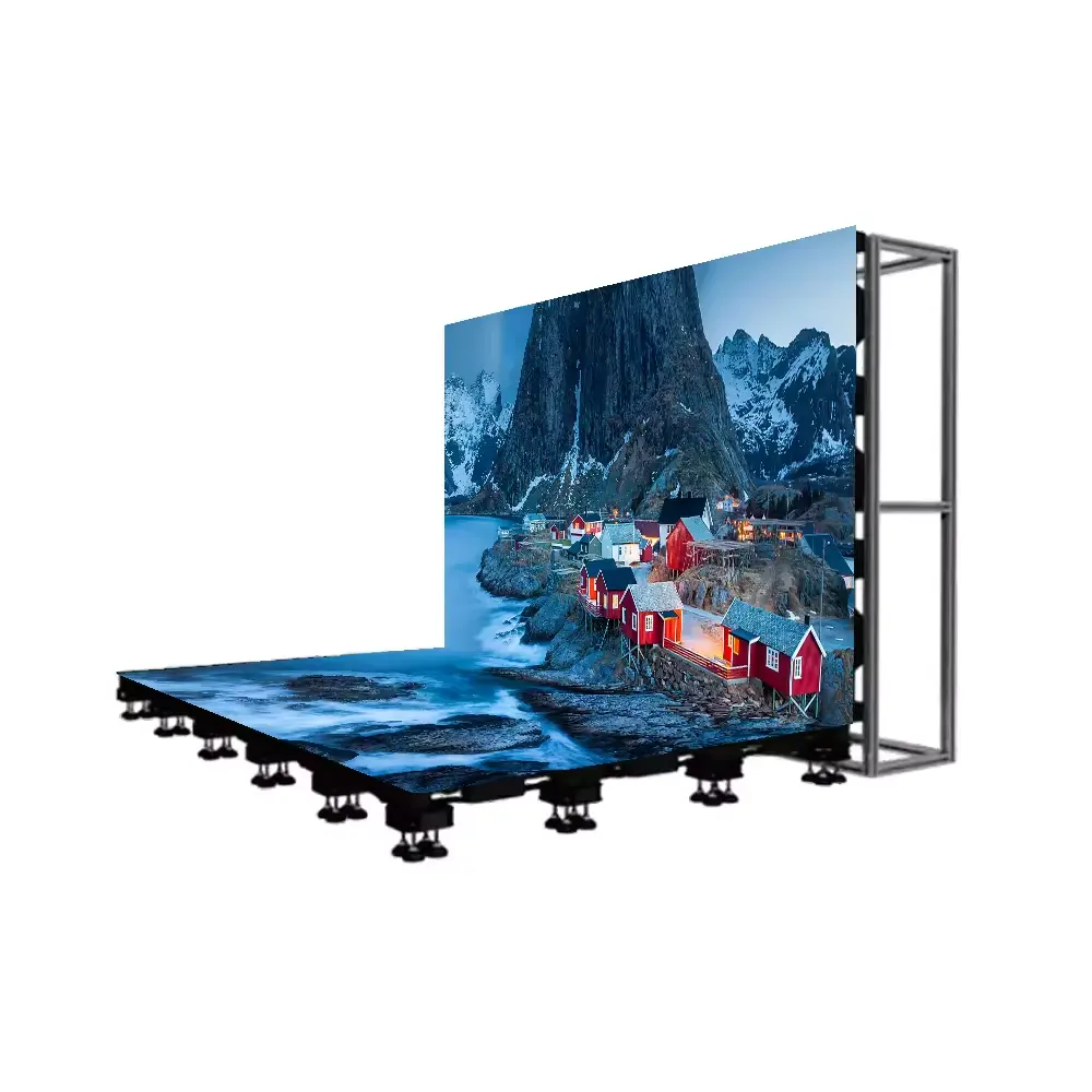 Indoor TV Studios Fitnessstudio virtueller 3D-Interaktiv-Wasserdichter Tanz P4.81 Led-Bildschirm Boden