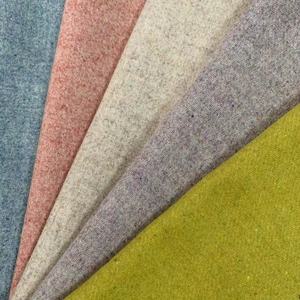 Шерстяная ткань для пальто, фланелевая ткань, 30% шерсть, 500 г/м, тканая, для пошива костюмов, сумок-тоут, курток для девочек, чехлов для одежды, шерстяная, окрашенная в массе - Product Image 2