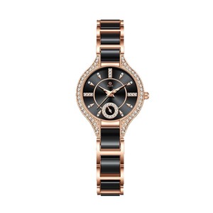 Nouvelle montre-bracelet pour femme en fausse céramique, mouvement à quartz délicat, bracelet en alliage tendance, résistante à <span class=keywords><strong>l</strong></span>'eau 30M, aiguilles romaines - Product Image 5