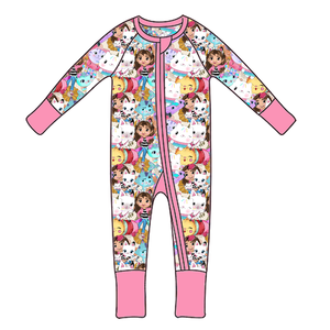 Piyama serat bambu anak-anak, baju monyet bayi bambu lembut dan nyaman bercetak gaya - Product Image 2