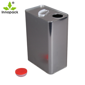 Boîte en fer blanc rectangulaire de 2 L avec poignée en <span class=keywords><strong>plastique</strong></span> pour peinture - Product Image 1