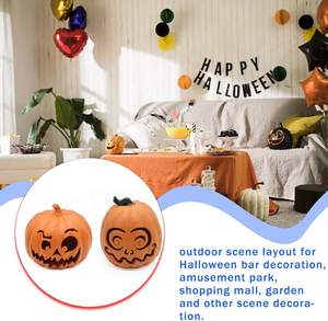 Décoration de fête d'Halloween, citrouille LED pour décoration intérieure, citrouille évidée lumineuse pour la veille d'Halloween - Product Image 4