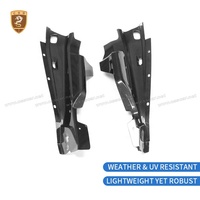 Kit Interior Mesin Serat Karbon Kering untuk Audi R8 2016-2018 Pelat Insulasi Panas Panel Samping Tutup Oli V10 Penutup Intake
