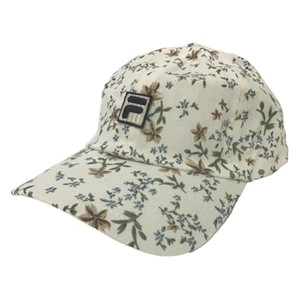 Cappellino da Baseball Fila F Box con Logo Patch e Stampa Floreale Integrale, Regolabile con Chiusura Posteriore - Product Image 1