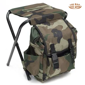 Ultralight Outdoor Portable Backpack Camping Fishing Camouflage Stool Combo Compact Backpack