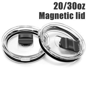 Couvre-gobelet magnétique universel avec logo personnalisé, compatible avec les gobelets de 20 oz et 30 oz, en plastique AS durable, avec fermeture magnétique, étanche et anti-fuite - Product Image 3