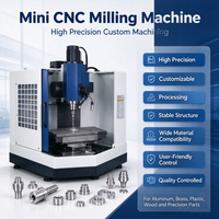 Mini-fraiseuse CNC, routeur CNC de bureau haute précision pour l'aluminium, le laiton, le plastique, le bois et les pièces de précision sur mesure