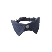 Collier pour chat en sergé de coton, doux, durable, couleur unie, motif dessin animé, avec nœud papillon mignon, clochette et col chemise à carreaux, réglable, à dégagement rapide, vente en gros