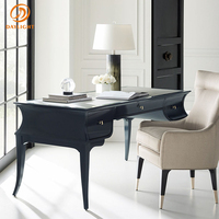 Villa classique antique personnalisable Royal luxe bois salle d'étude intérieur mobilier européen hôtel appartement bureau tissu chaise