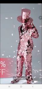 Disfraz de Alta Calidad con Espejos para Baile Traje de Espejos para Fiestas Actuaciones DJ y <span class=keywords><strong>Cantantes</strong></span> Suministros Reflectantes con Espejos - Product Image 2