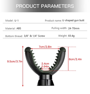 Supporto a V in ABS Leggero per Treppiede da Caccia, Monopiede e Bastone da <span class=keywords><strong>Tiro</strong></span> - Product Image 5