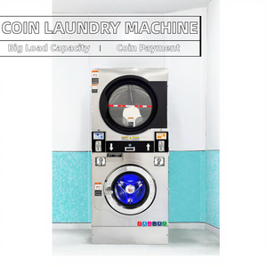 เครื่องซักผ้าอุตสาหกรรมแบบ<span class=keywords><strong>หยอด</strong></span><span class=keywords><strong>เหรียญ</strong></span> สแตนเลส ประสิทธิภาพสูง พร้อมเครื่อง<span class=keywords><strong>อบ</strong></span>ผ้า - Product Image 1