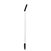 Applicateur de lifting des cils et des sourcils avec logo personnalisé, brosse à mascara double embout, pince à sourcils et cils, manche en plastique