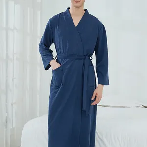 NANTEX เสื้อคลุมอาบน้ำวาฟเฟิลสำหรับผู้หญิง,เสื้อคลุมอาบน้ำสปาวาฟเฟิลชุดคลุมอาบน้ำกิโมโนวาฟเฟิล
