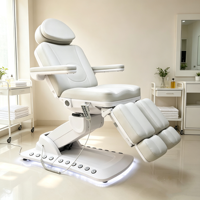 Table de soin électrique professionnelle à 3 moteurs pour salon et spa, avec jambes séparées, fauteuil de massage polyvalent avec télécommande