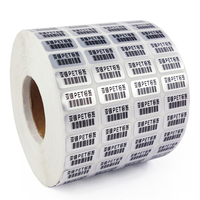 Etiqueta Adhesiva de Vinilo PET/PVC Mate Plateado para Impresión de Número de Serie y Código de Barras para Impresora de Transferencia
