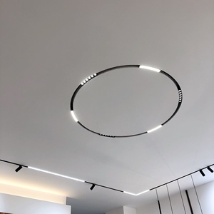 Haute qualité moderne Led piste Grille lumière boutique Focus lampe détail <span class=keywords><strong>Spot</strong></span> luminaires Surface magnétique <span class=keywords><strong>suspendu</strong></span> piste <span class=keywords><strong>Rail</strong></span> - Product Image 2