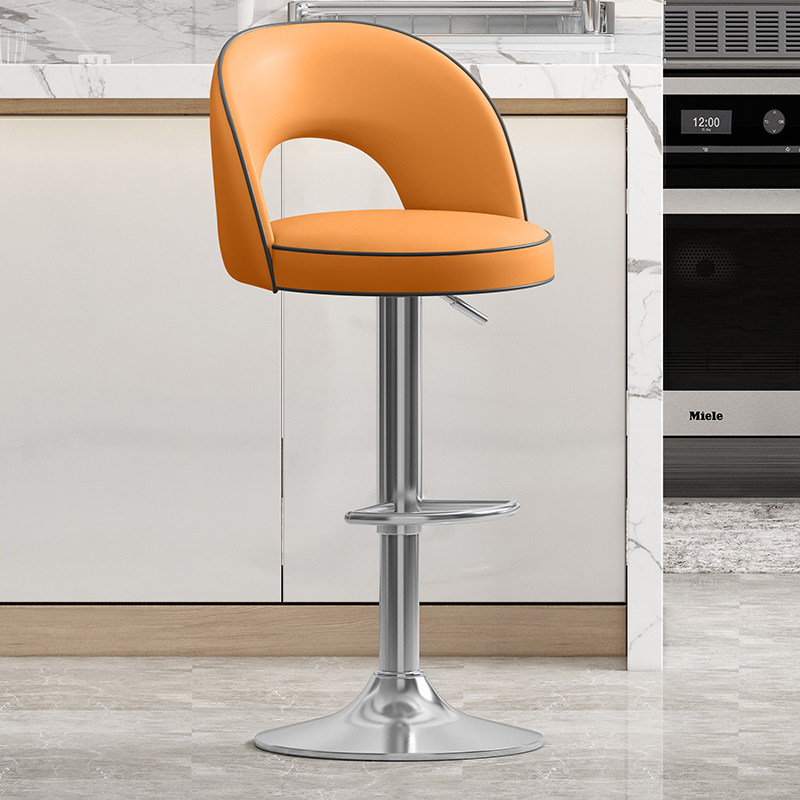 Orange- Pieds argentés-90-12cm