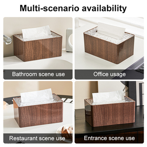 UFORU Boîte <span class=keywords><strong>à</strong></span> mouchoirs carrée de bureau moderne et polyvalente sur mesure pour le bureau - Product Image 4