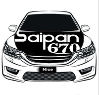 Housse de capot de voiture sur mesure sur le thème de Saipan, protection universelle pour capot de voiture, idéale pour les salons automobiles, les défilés et les cadeaux de festival