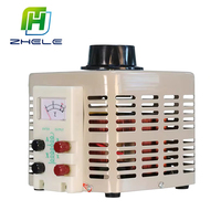 Régulateurs de tension AC manuels monophasés TDGC2 500VA 1000VA de type contact, transformateur Variac