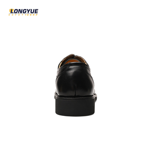 Zapatos de seguridad para oficina, calzado de cuero genuino, negro, liso, resistente al agua, para ocasiones formales - Product Image 6
