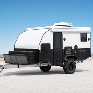 <span class=keywords><strong>Caravane</strong></span> hybride tout-terrain haut de gamme de 15 pieds avec douche et cuisine, remorque de camping légère à traction SUV alimentée à l'énergie solaire, OEM - Product Image 1
