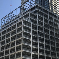 Structure de hangar en acier de haute résistance de qualité Q345 avec résistance au vent de 121 mph et surface galvanisée pour bâtiment industriel en métal