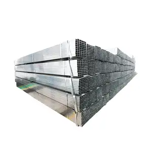 Smooth Surface And Precise Coating Product Hollow Sections Galvanized Square Steel Pipe Galvanized Iron Square Pipe Price