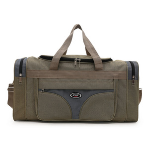 Bolsa de lona para viajes y campamentos al aire libre, ligera, multifuncional, de gran capacidad, para almacenamiento en hombro y mano, bolsa de equipaje - Product Image 3
