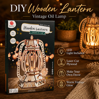 Kit de modèle de lampe en bois à monter soi-même, puzzle en contreplaqué découpé au laser avec lumière LED, projet d'artisanat créatif, décoration de la maison, cadeau fait main