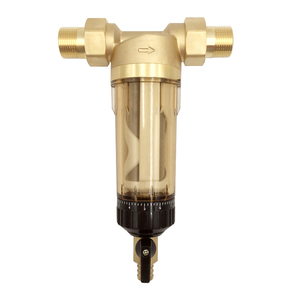 Raccordement mâle de petit diamètre 40 microns marron bouteille de filtre PCL filtre en laiton nickelé granulé pour usage domestique manuel - Product Image 1