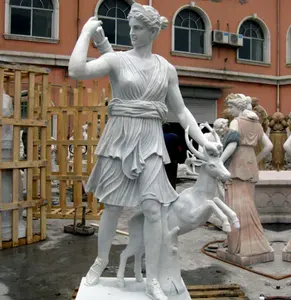 פסל בגודל טבעי באיכות גבוהה עמיד פסל גילוף אבן פסל שיש לחוץ