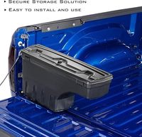 Boîte de rangement directe usine, boîte à outils pivotante pour benne de pick-up, adaptée aux bennes de camionnettes
