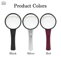 LED Handheld Magnifier High Clarity 75mm with Replaceable Battery Design