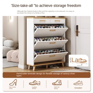 <span class=keywords><strong>Scarpiera</strong></span> Moderna in Legno MDF per Piccoli Appartamenti Arredo Casa Semplice Mobile Porta Scarpe con Anta Scorrevole - Product Image 5